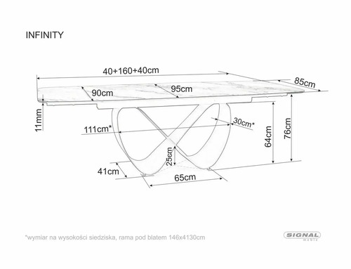 Трапезна маса ИНФИНИТИ КЕРАМИК