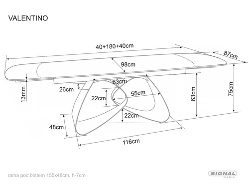 Трапезна маса ВАЛЕНТИНО КЕРАМИК