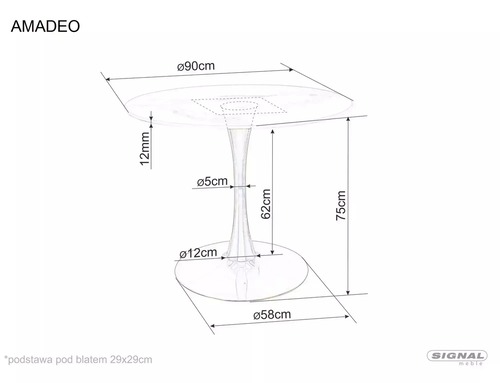 Трапезна маса АМАДЕО
