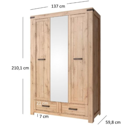 Гардероб МОРТИЗ 3D2S